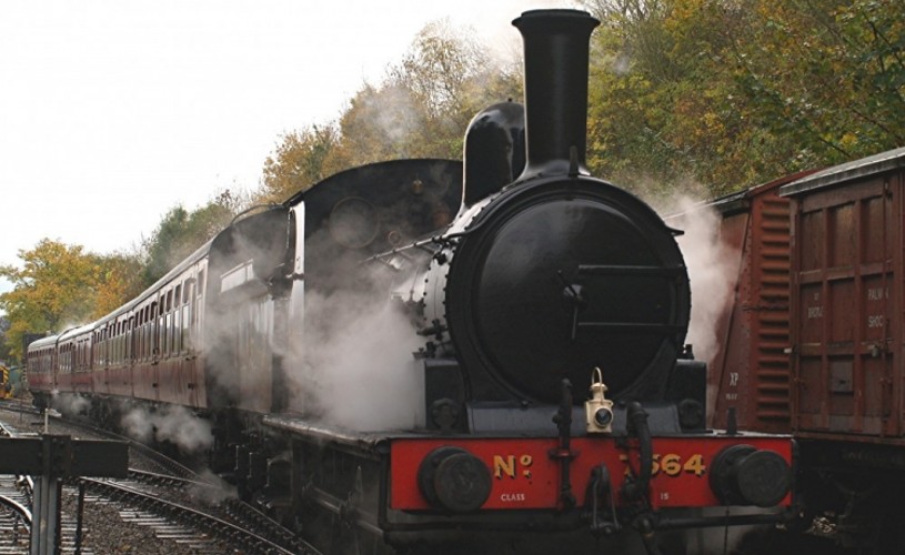 Steam train at Avon Valley Railway